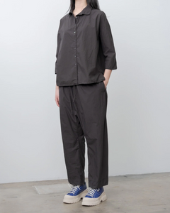 Short Collar Shirt TC - Brown - ALBUM DI FAMIGLIA